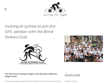 Tablet Screenshot of cyclingforsight.org